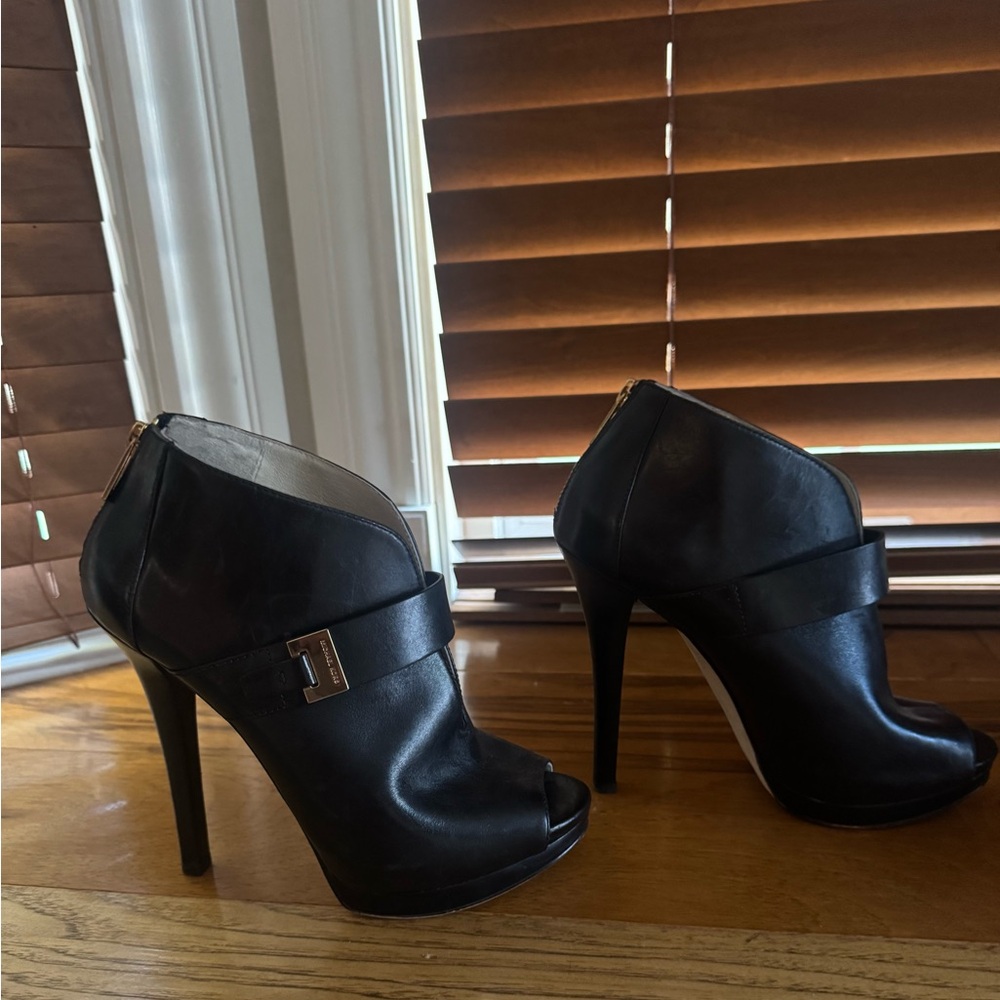 Michael Kors peep toe booties
